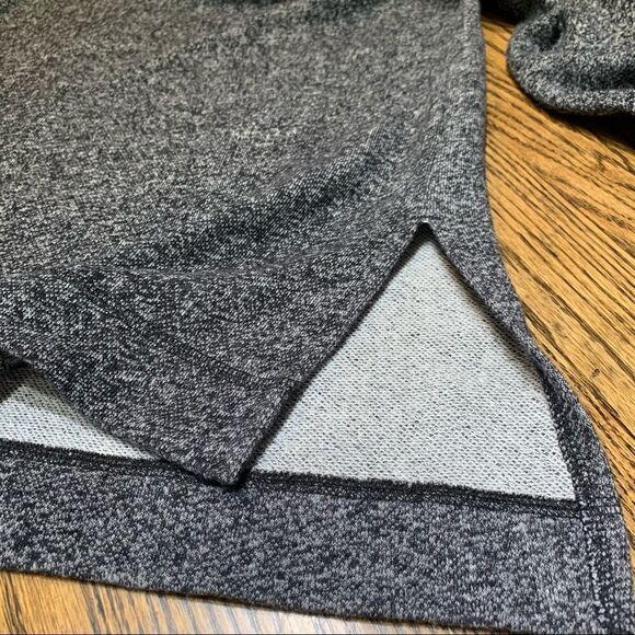 H&M Sweater Long Sleeve Gray & Black Cotton/Polyester Scoop-neck size Small - Picture 4 of 7